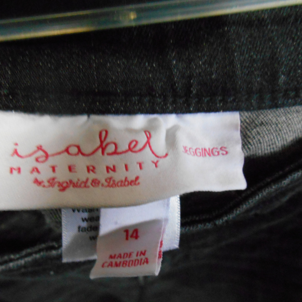 Isabel distressed black denim maternity jeggings - Picture 3 of 3